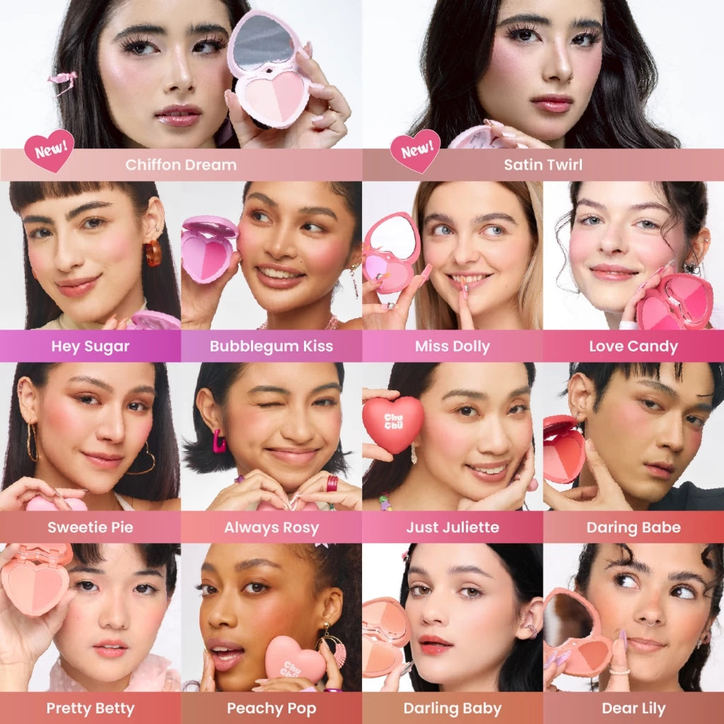 Chu Chu Beauty Heart Blush Duo (PRE-ORDER)