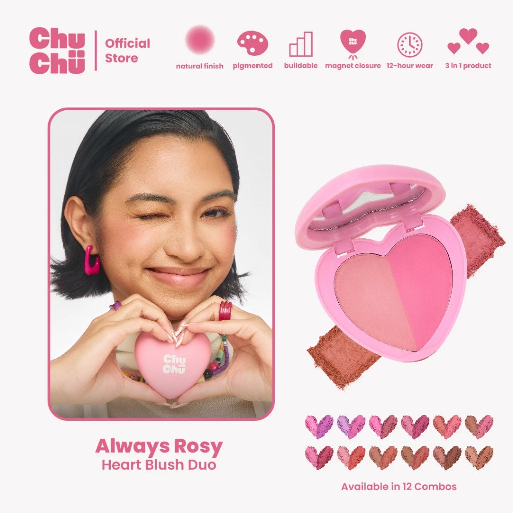 Chu Chu Beauty Heart Blush Duo (PRE-ORDER)