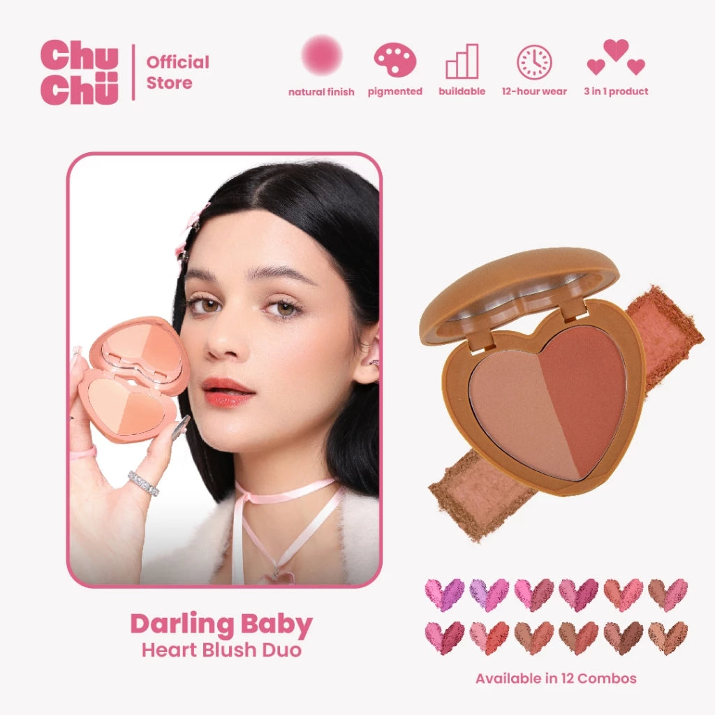 Chu Chu Beauty Heart Blush Duo (PRE-ORDER)