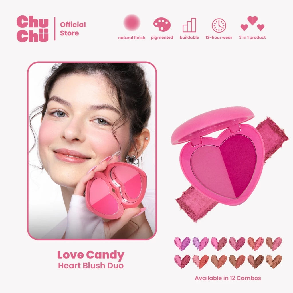 Chu Chu Beauty Heart Blush Duo (PRE-ORDER)
